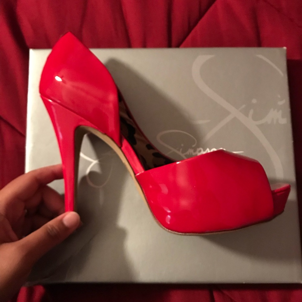 Red Jessica Simpson Heels